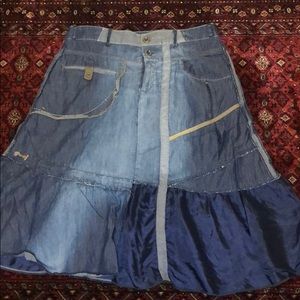 Firetrap mix material midi skirt